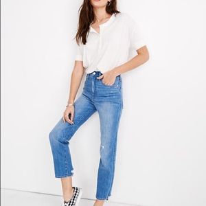 Madewell Classic Straight Jean Novello Wash 32